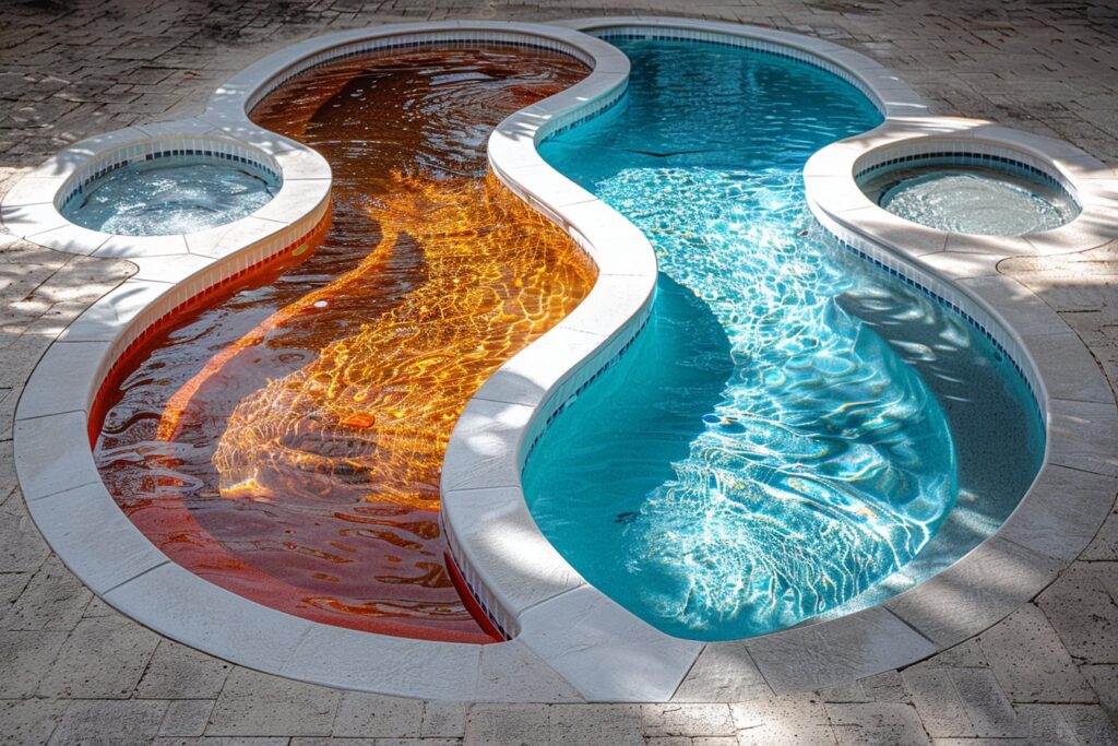 Comparaison entre piscines en coque et piscines en béton