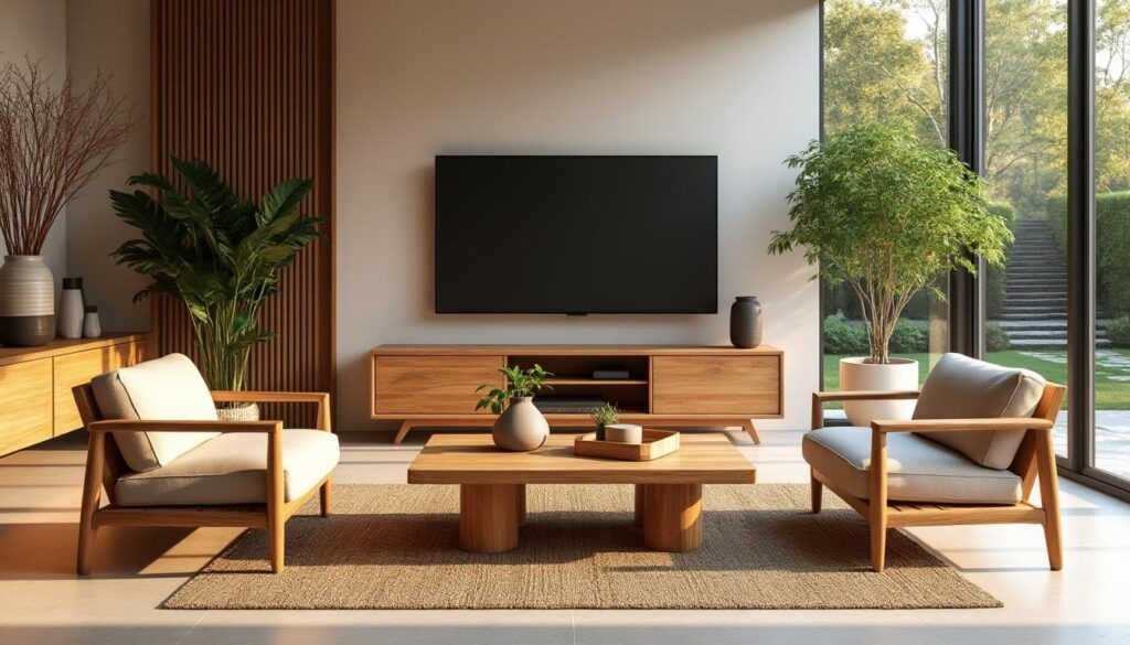 découvrez notre sélection de meubles de salon en bois naturel, alliant esthétisme et durabilité. apportez une touche chaleureuse à votre intérieur tout en optant pour des matériaux respectueux de l'environnement.