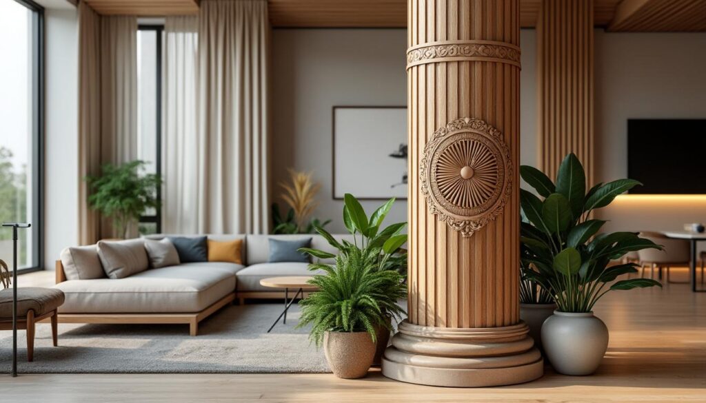 Astuces pour décorer un poteau porteur avec style