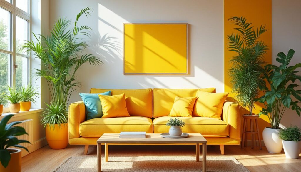 découvrez comment utiliser la couleur jaune pour illuminer votre intérieur et créer une ambiance joyeuse avec nos astuces déco simples et efficaces.