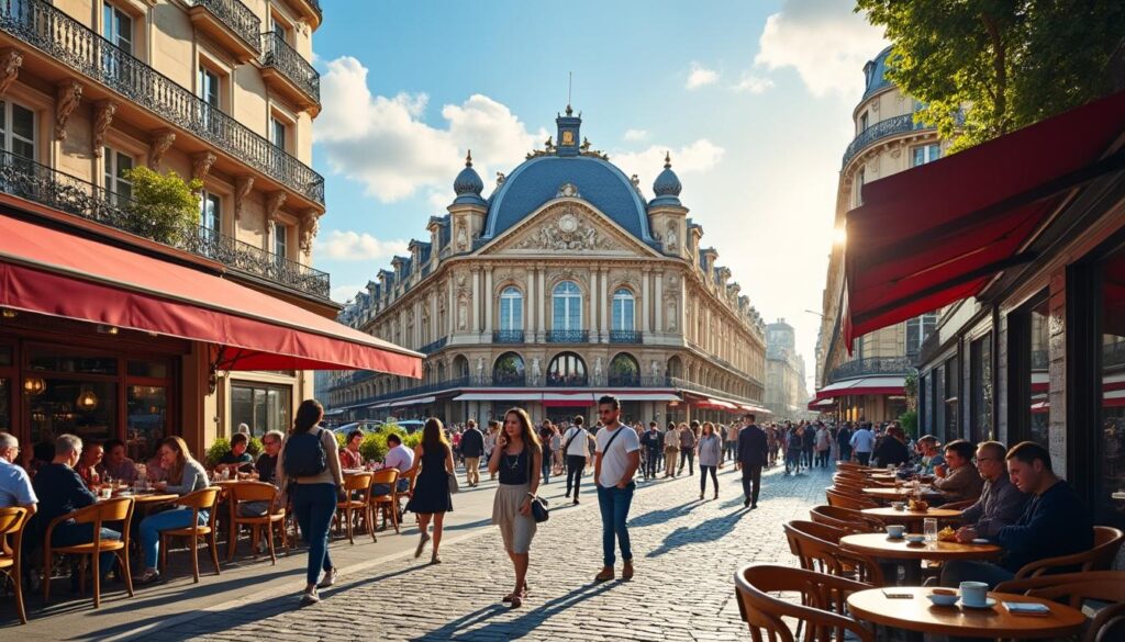 découvrez la magie de paris en explorant le quartier de l'opéra. plongez dans l'élégance des grands boulevards, admirez l'architecture impressionnante et laissez-vous séduire par les boutiques et cafés emblématiques. une expérience inoubliable au cœur de la ville lumière vous attend !