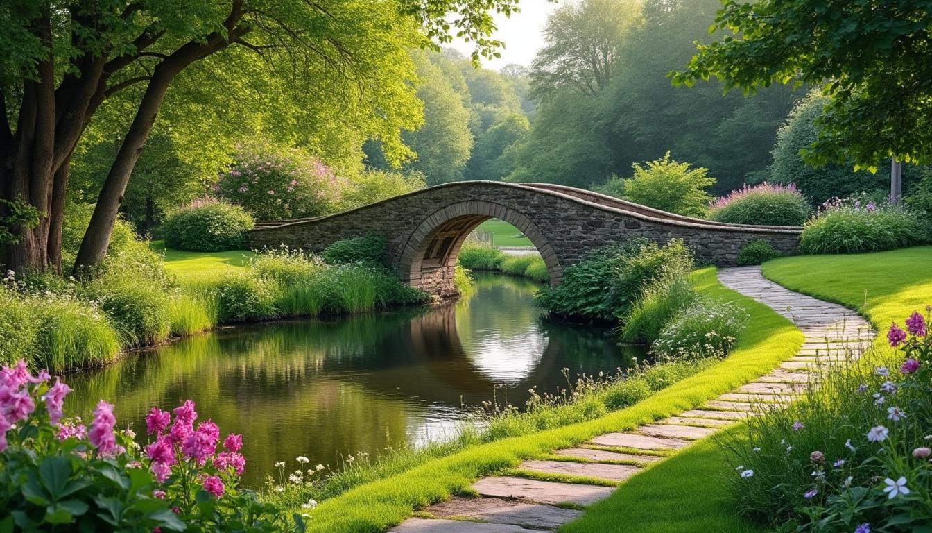 explorez le charme du jardin à l'anglaise, un véritable havre de paix où la nature s'exprime en toute liberté, alliant beauté sauvage et sérénité.