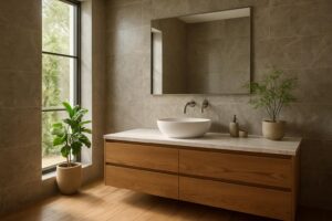 découvrez comment créer une salle de bain raffinée en utilisant des matériaux naturels pour un espace élégant, écologique et apaisant.