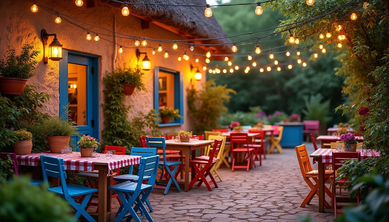 découvrez comment créer une terrasse guinguette conviviale et festive pour profiter pleinement d'un été chaleureux et animé.