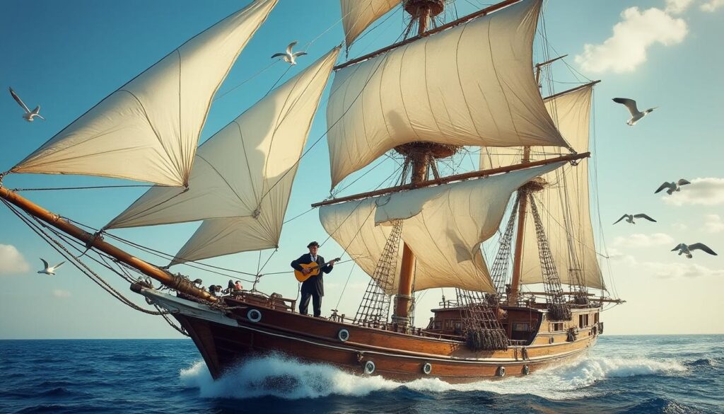 découvrez les paroles de 'santiano' de hugues aufray, une chanson mythique qui évoque une traversée marine pleine d'aventure et de musique.