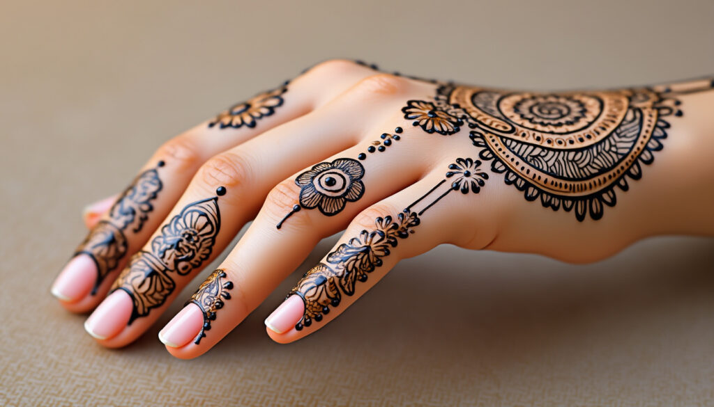 explorez les motifs essentiels du mehndi traditionnel, leurs significations culturelles et apprenez à créer des designs authentiques pour toutes les occasions.
